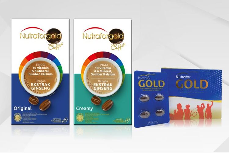 Nutrafor Gold Coffee merupakan multivitamin berbentuk kopi yang diformulasikan secara khusus dengan kandungan 10 vitamin, 6 mineral, asam folat, kalsium, omega 3, dan ginseng. 