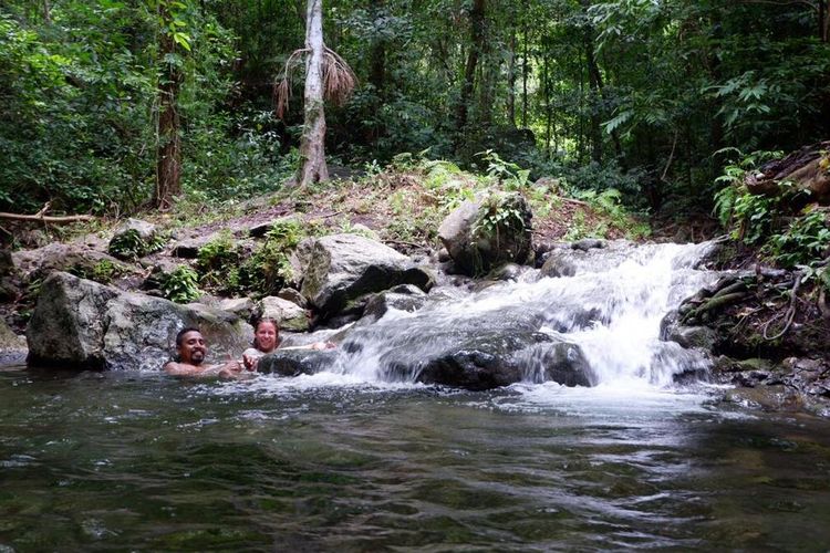 Foto : Air panas Blidit di Desa Egon, Kecamatan Waigete, Kabupaten Sikka, NTT.