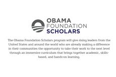 Obama Foundation Buka Beasiswa di Universitas Columbia 2022