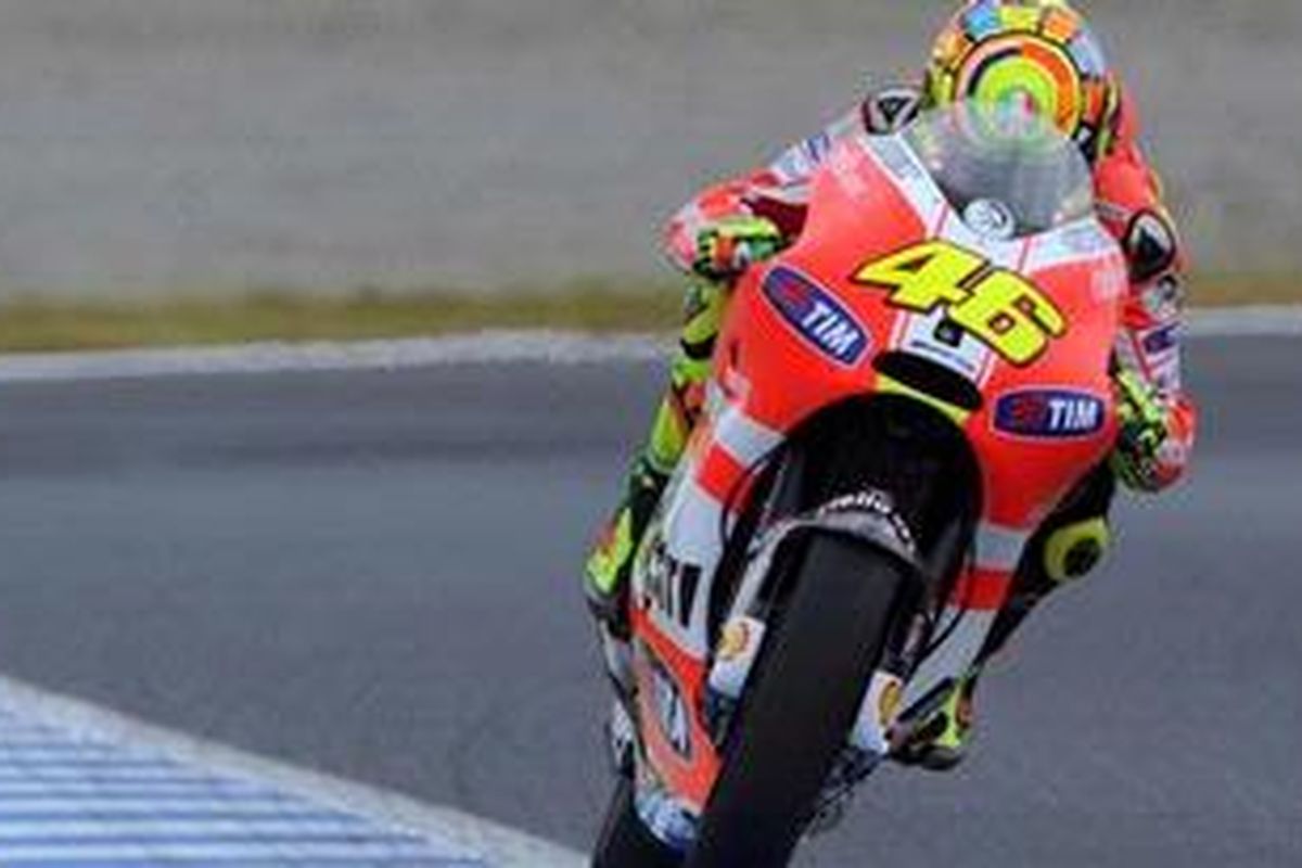 Pebalap Ducati, Valentino Rossi.