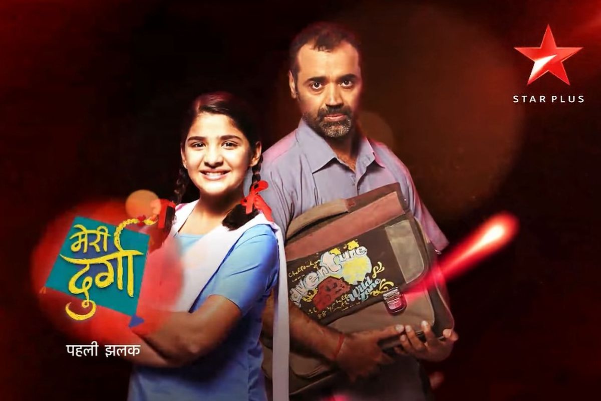Vicky Ahuja dan Srishti Jain dalam sinetron Meri Durga, tayang di ANTV.