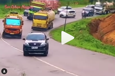 Video Toyota Fortuner Jalan Zigzag Lewati Tanjakan Curam