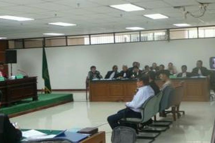 Mantan Kepala Biro Keuangan Kementerian Energi dan Sumber Daya Mineral (ESDM) Didi Dwi Sutrisno bersaksi dalam sidang kasus dugaan suap di lingkungan SKK Migas, yang digelar di Pengadilan Tindak Pidana Korupsi, Jakarta, Selasa (25/2/2014).