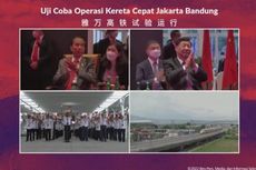 Saat Jokowi dan Xi Jinping Tepuk Tangan Saksikan Uji Dinamis Kereta Cepat Jakarta-Bandung