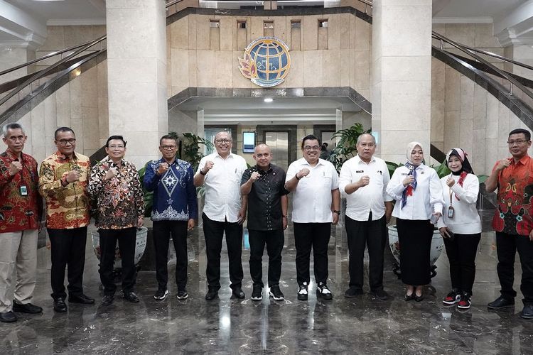 Kementerian ATR/BPN usai Rapat Hibah BMN bersama Pemerintah Kota Pangkal Pinang di Kantor Kementerian ATR/BPN, Jakarta, pada Selasa (04/07/2023).