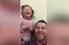 Ayah di Suriah yang Ajari Anaknya Tertawa Saat Dengar Ledakan Bom: Suatu Hari, Dia Akan Tahu Ini Suara Kematian