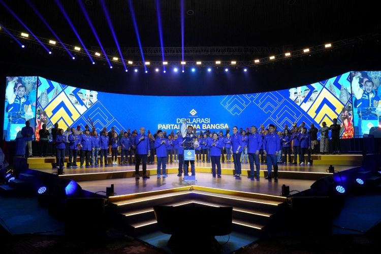 Partai Gema Bangsa resmi mendeklarasikan diri sebagai kekuatan politik baru dalam acara deklarasi di Jakarta International Convention Center (JICC), Jakarta, Sabtu (17/1/2026). 