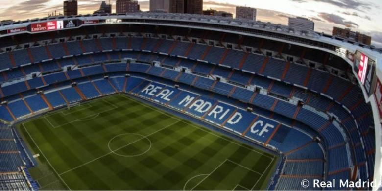 Stadion Santiago Bernabeu, markas Real Madrid.