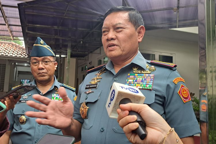 Panglima TNI Laksamana Yudo Margono saat ditemui di Kediaman Resmi Wakil Presiden, Jalan Diponegoro, Jakarta, Rabu (2/8/2023).
