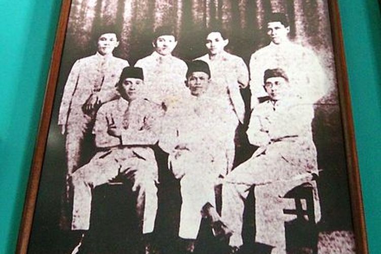 Para pendiri PNI, arsip dari gedung Museum Sumpah Pemuda