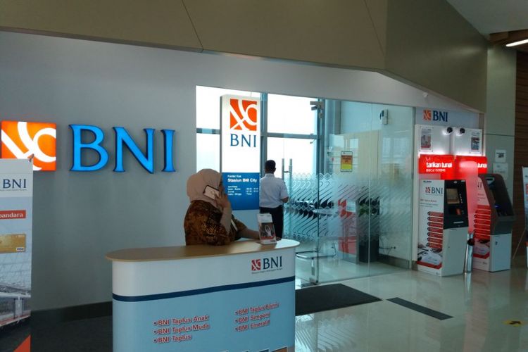 One of the outlets of state bank BNI in Central Jakarta