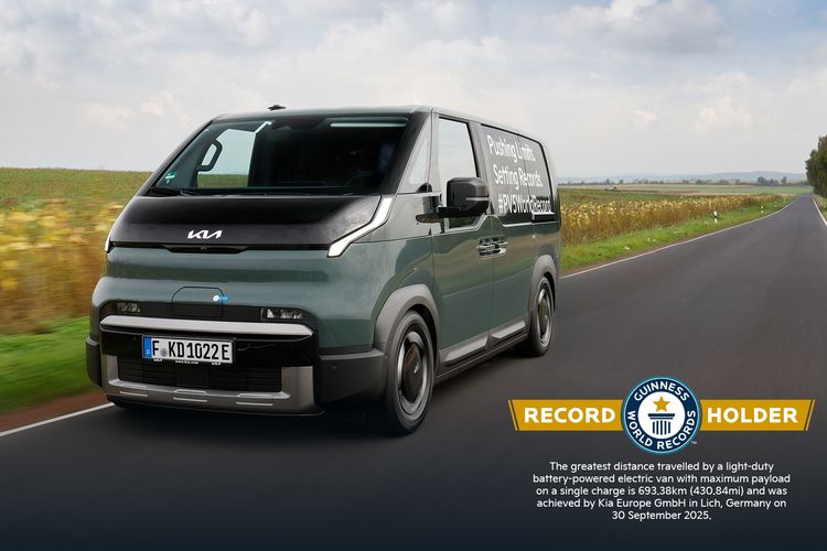 Kia PV5 Cargo meraih penghargaan dari Guinness World Records