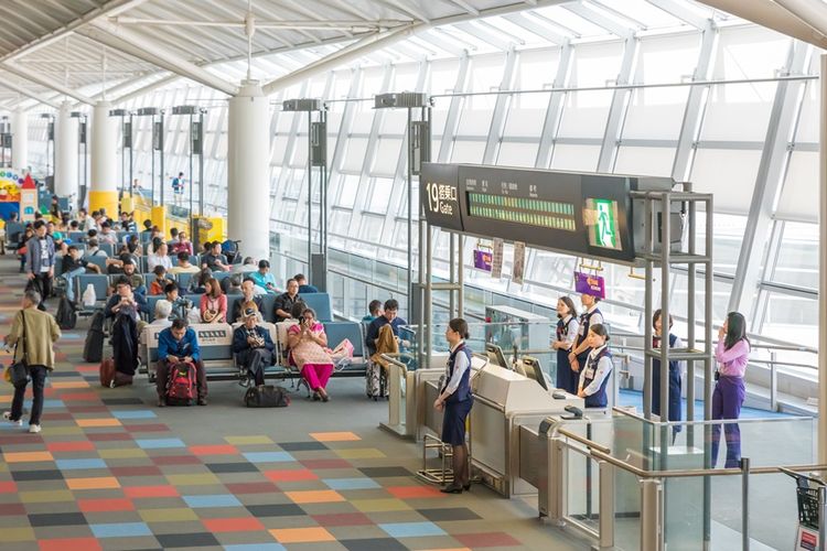 Suasana boarding gate Chubu Centrair International Airport di Nagoya, Jepang. Foto diambil pada 14 Mei 2016.