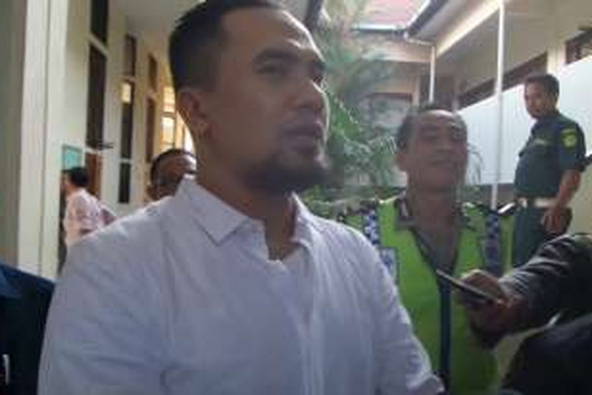 Saipul Jamil di Pengadilan Negeri Jakarta Utara, Jumat (10/6/2016).