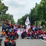 Berunjuk Rasa di Balai Kota DKI, Massa Buruh Tutup Satu Ruas Jalan Medan Merdeka Selatan