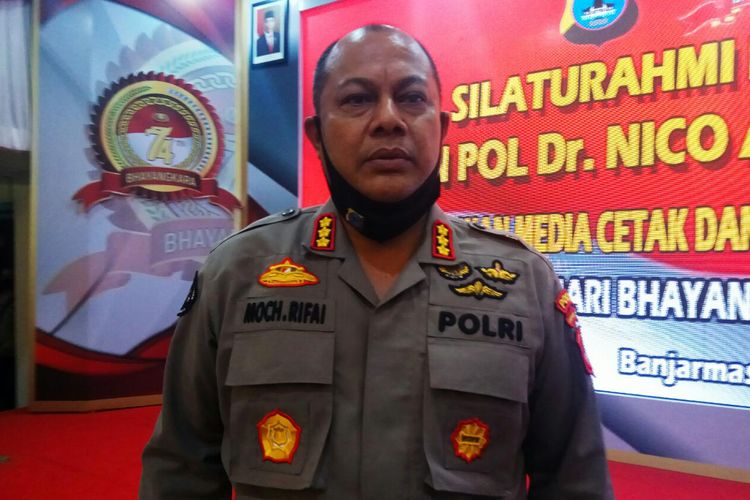 Kabid Humas Polda Kalsel, Kombes Rifai memberikan keterangan terkait penemuan benda mencurigakan yang diduga bom, Selasa (30/6/2020). 
