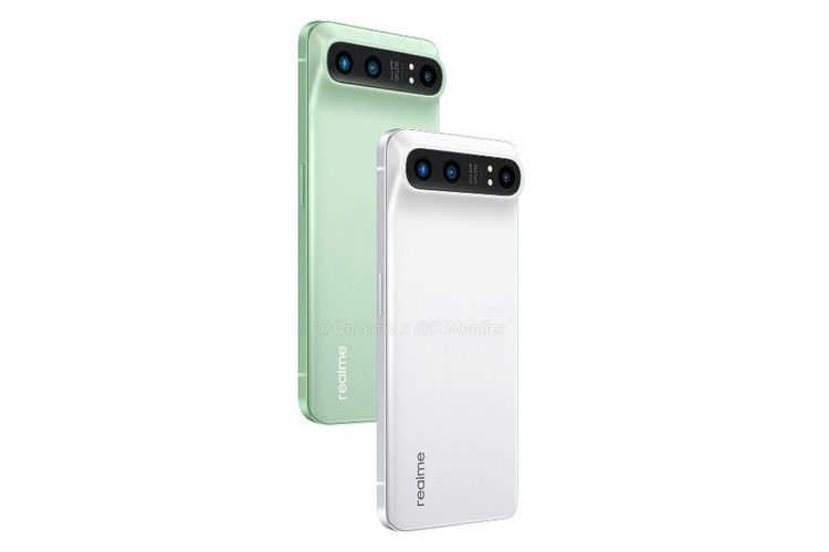 Tampilan render ponsel Realme GT 2 Pro.