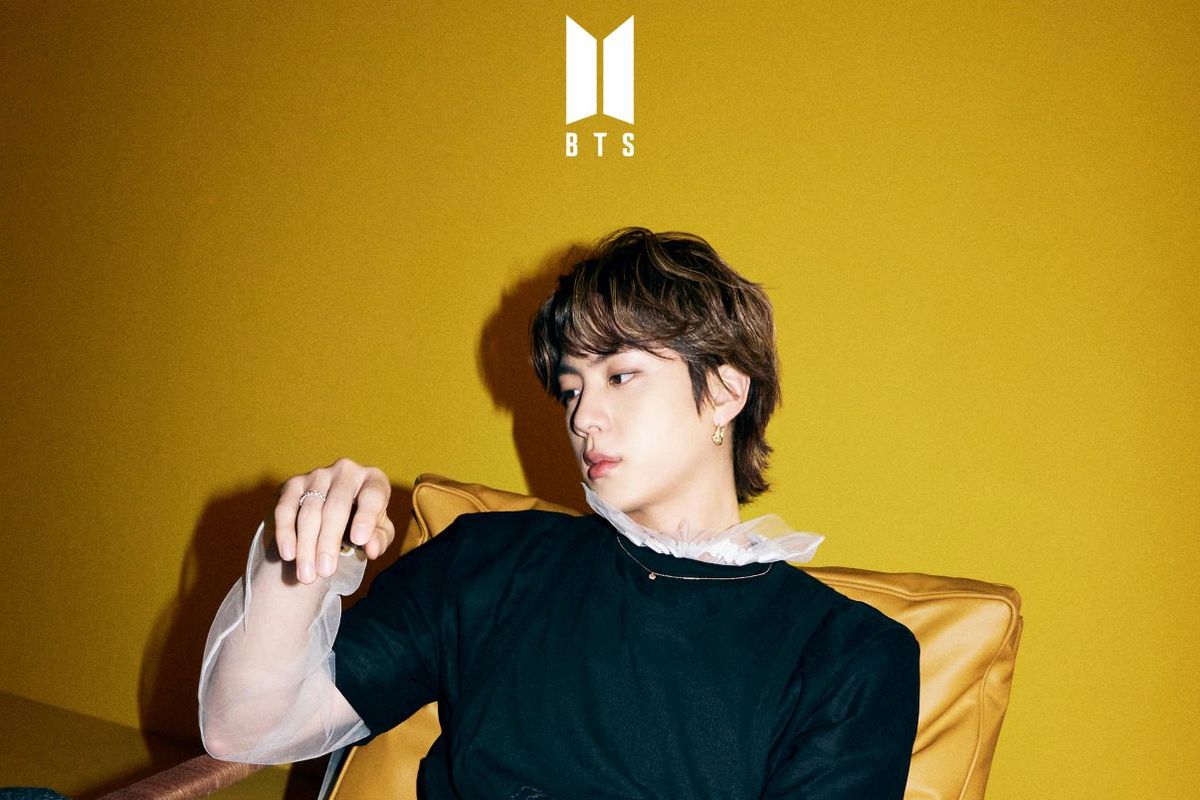 Jin BTS dalam foto teaser untuk singel Butter yang akan dirilis pada 21 Mei 2021.