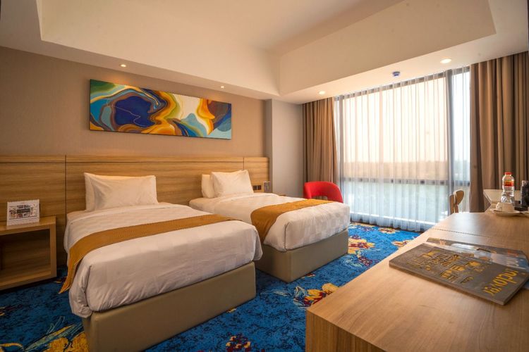 Salah satu kamar di Hotel Horison Ultima Kertajati yang berlokasi di jalan Kadipaten Jatibarang, Majalengka