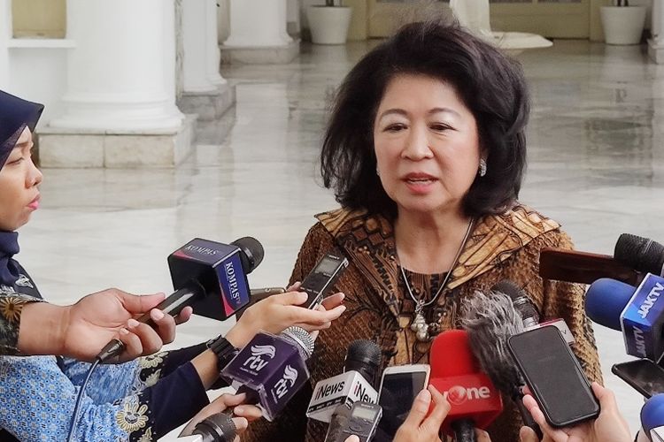 World Bank Managing Director and former Indonesian Trade Minister Mari Elka Pangestu meets the press on Tuesday (11/2/2020)
