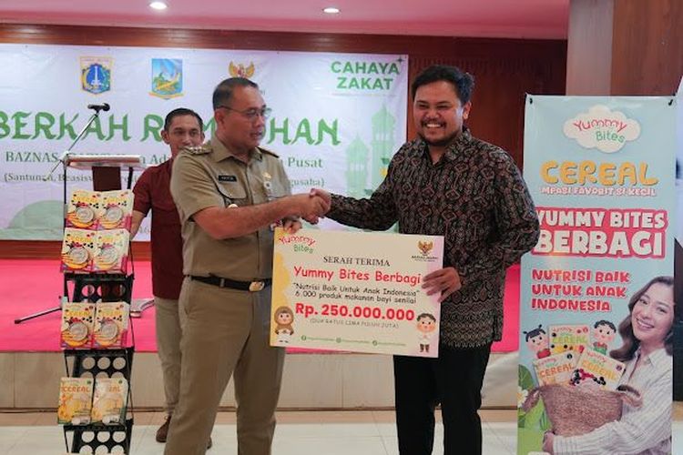 Upaya pencegahan stunting di Jakarta Pusat oleh PT Leon Boga Sentosa melalui produk Yummy Bites mendapat apresiasi Wali Kota Jakarta Pusat.