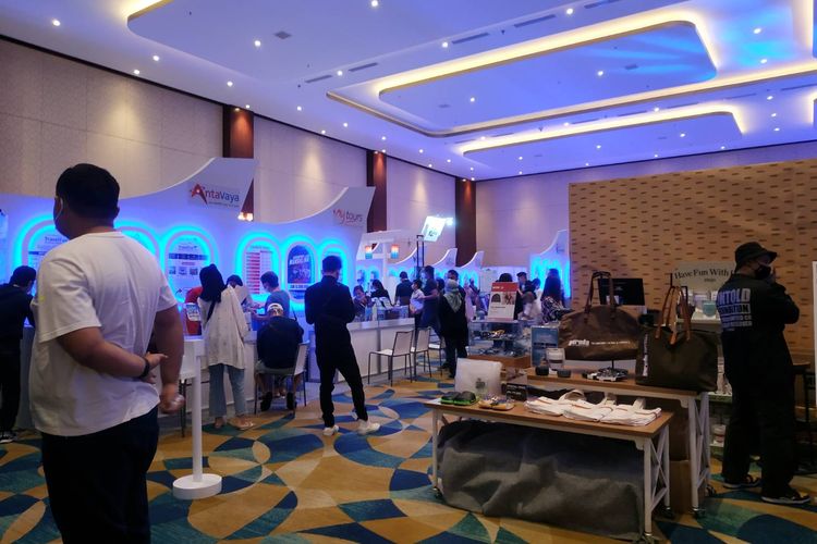 Garuda Indonesia Travel fair 2021 cukup ramai dikunjungi