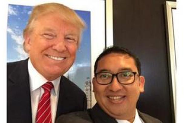 Fadli Zon bersama Donald Trump