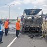 Penyebab Bus PO Haryanto Hangus Terbakar di Tol Semarang, Diduga Pecah Ban