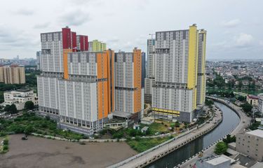 Wisma Atlet di Kemayoran, Jakarta Pusat, Kamis (19/3/2020). Untuk penanganan virus corona pemerintah tengah menyiapkan pemanfaatan Wisma Atlet Kemayoran sebagai lokasi karantina, observasi dan isolasi ODP Covid-19.