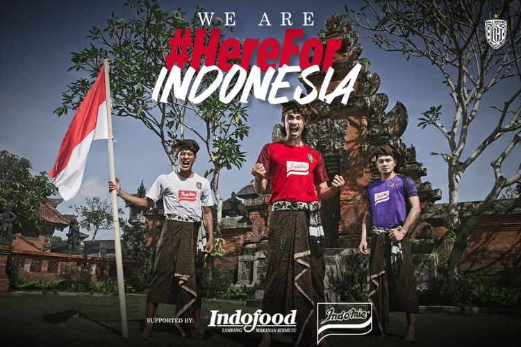 Bali United menyongsong AFC Cup 2021 dengan meluncurkan tema baru #HereForIndonesia. 