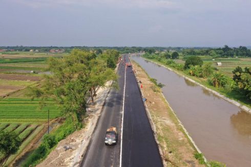 Sisi Barat Jembatan Poncol di Jalan Pejagan-Wangon Dijadikan Jalur Mudik