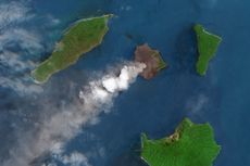 Bongkahan Erupsi Gunung Anak Krakatau Ditemukan di Dasar Lautan