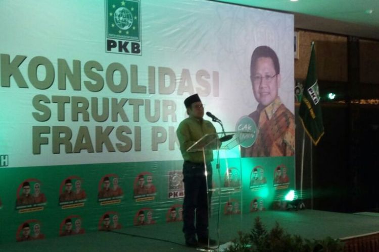 Ketua Umum DPP Partai Kebangkitan Bangsa (PKB) Muhaimin Iskandar dalam acara Konsolidasi Struktural dan Fraksi PKB di Hotel Laras Asri, Salatiga, Minggu (4/3/2018) siang