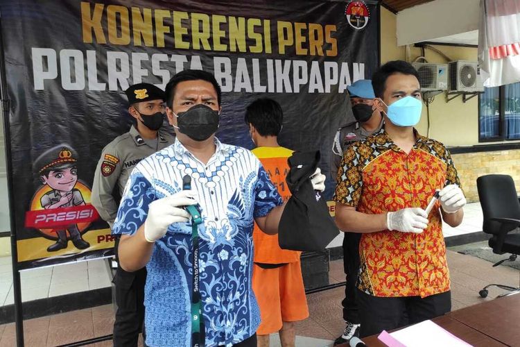 Pelaku pencurian rokok elektrik diamankan Satreskrim Polresta Balikpapan