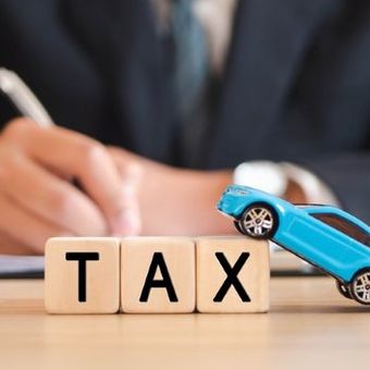 Ilustrasi pajak bahan bakar kendaraan bermotor.