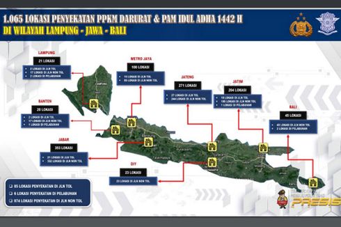 Idul Adha, 1.065 Titik Penyekatan Disiapkan dari Lampung sampai Bali 