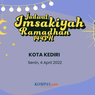 Jadwal Imsak dan Buka Puasa di Kota Kediri, 4 April 2022