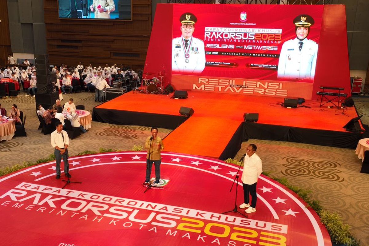 Rapat Kordinasi Khusus (Rakorsus) Pemerintah Kota (Pemkot) Makassar 2023 di Four Points, Selasa, (14/03/2023). Rakorsus yang berbicara solusi lingkungan dan kebencanaan di Makassar ini mengundang Walhi Sulsel.