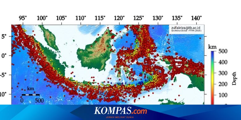 Meski Punya Sesar Aktif Aktivitas Gempa Di Kalimantan Paling Sedikit Halaman All Kompas Com