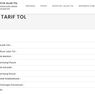 Cara Cek Tarif Tol Online, Cuma Lima Kali 