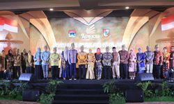 Pj Walkot Pekanbaru Sambut Anggota Komwil I Apeksi di Jamuan Makan Malam Bersama 