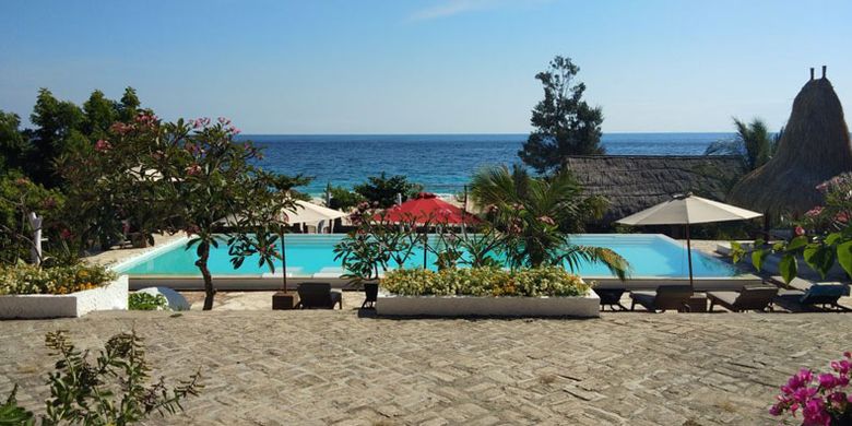 Hotel Mario berada di Pantai Kita Mananga Aba, Desa Ramadana, Kecamatan Loura, Kabupaten Sumba Barat Daya, Nusa Tenggara Timur, Sabtu (2/6/2018).