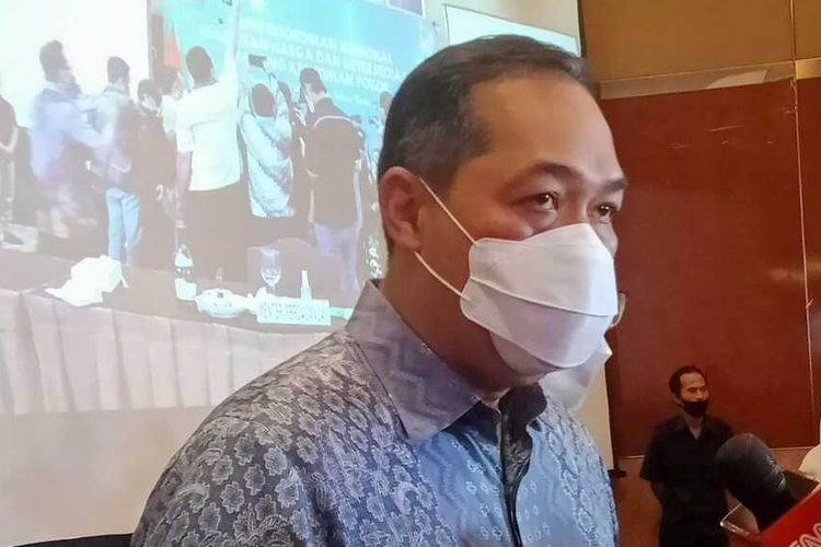 Menteri Perdagangan Muhamamad Lutfi saat ditemui di Hotel Grand Preanger, Kota Bandung, Senin (15/11/2021).