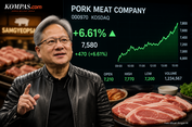 Gara-gara Jensen Huang Mau Makan Samgyeopsal, Saham Daging Babi Ikut Naik