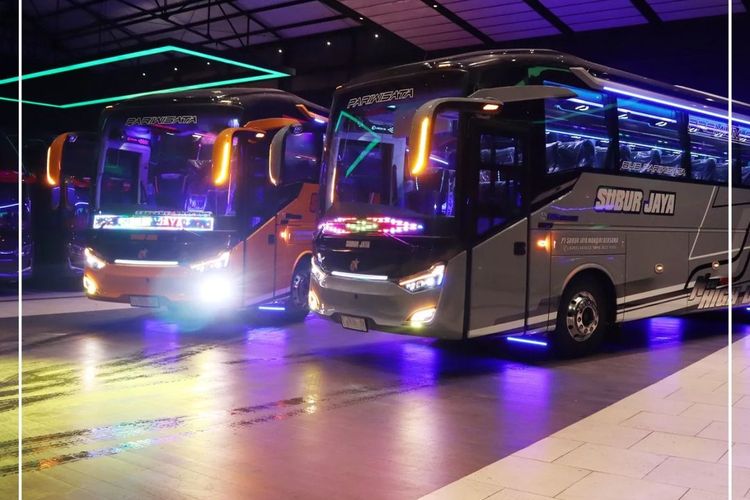 Bus baru PO Subur Jaya Rakitan Karoseri Laksana