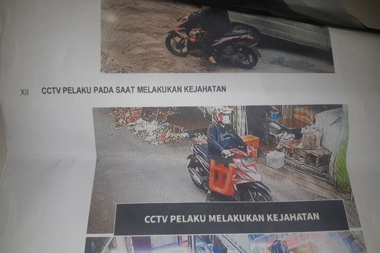 Foto AG membawa kursi ketika ingin merampok toko mas 