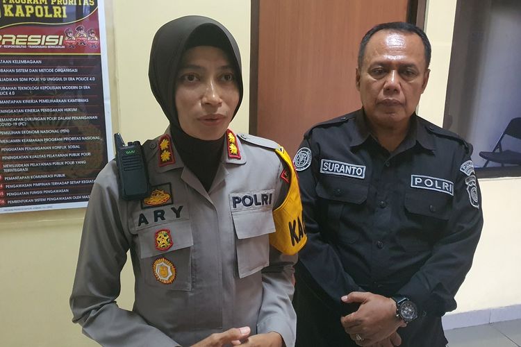 Kapolres Gunungkidul AKBP Ary Murtini di Polres Gunungkidul, Rabu (30/10/2024)