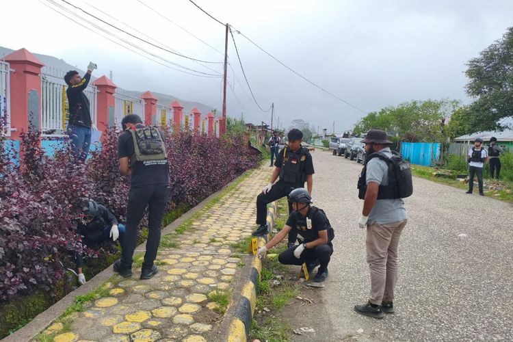 Situasi di Dogiyai Papua Kembali Kondusif, Polisi Olah TKP Pembunuhan Anggota Polres