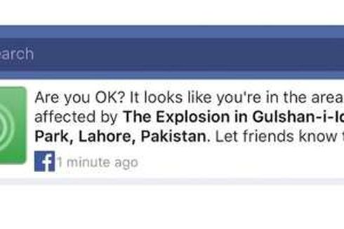 Fitur Pelacak Korban Bom Pakistan Bermasalah, Facebook Minta Maaf