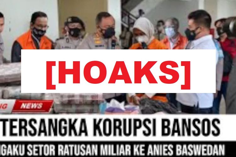 Hoaks, tersangka korupsi bansos DKI setor uang ratusan miliar ke rekening Anies Baswedan